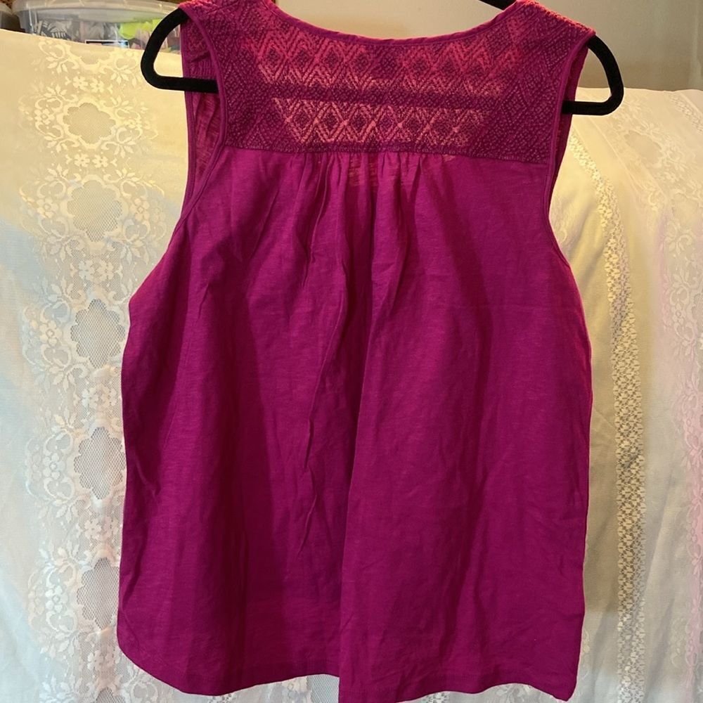 Eddie Bauer Women's Sleeveless Top - Magenta Size PL